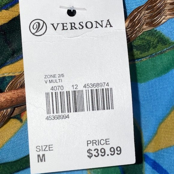 Truly 4 You Bright Floral Skirt Womens M A-Line Long Sheer Over Short Under Belt - Picture 4 of 10